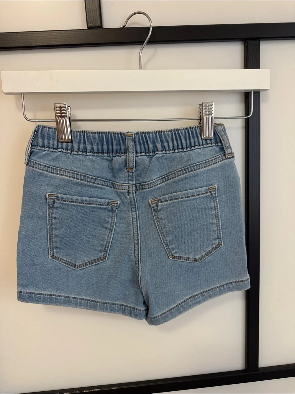 GAP Girls Light Wash Denim Skort with Faux Wrap Front